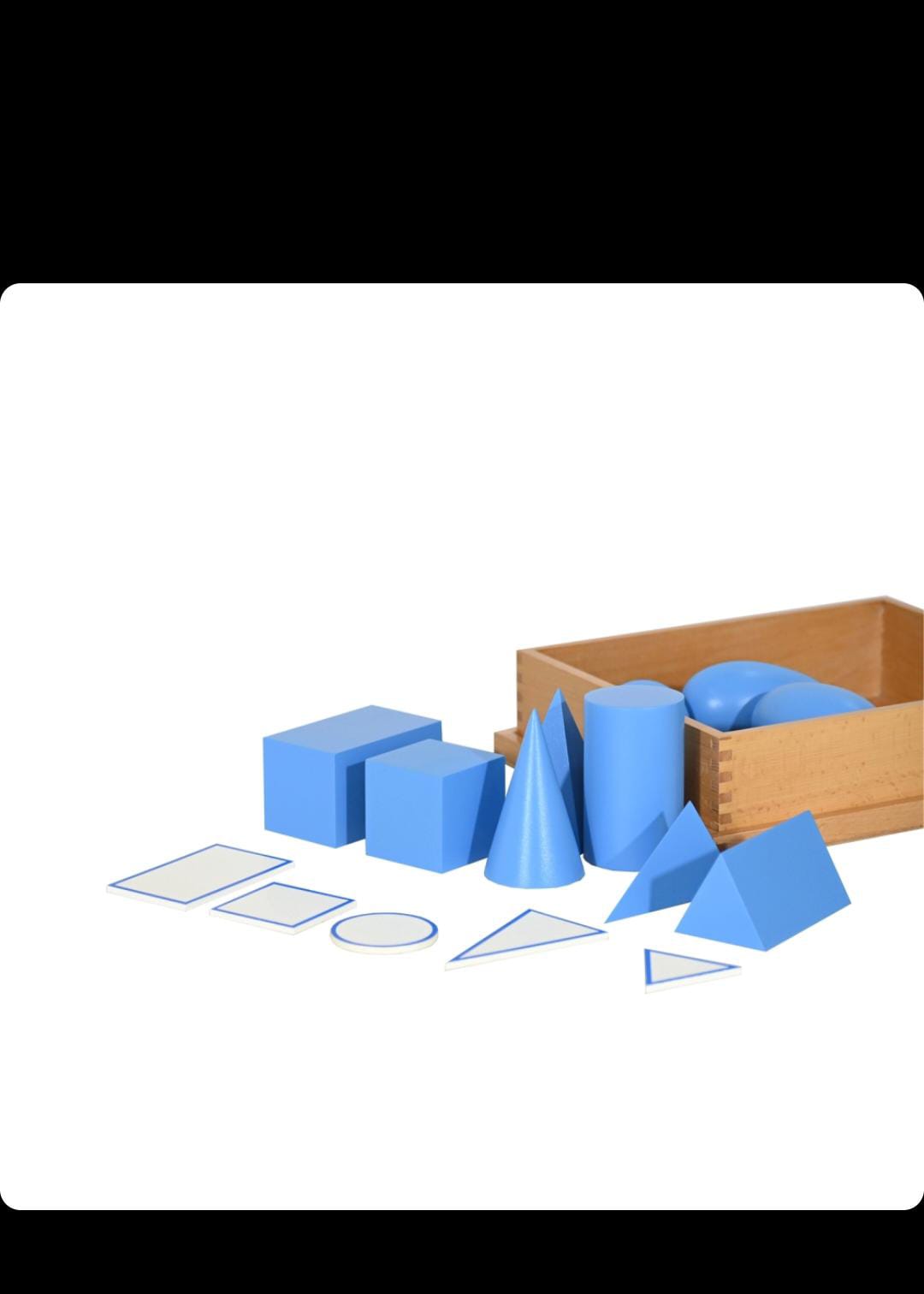 Geometrical solid Shapes with box